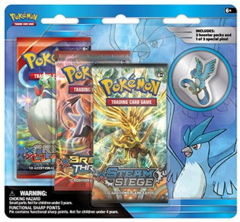 Pokemon Legendary Birds 3-Booster Blister Pack - Articuno Pin